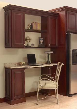 Kitchen desk area in Designer Georgetown