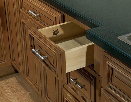 Kitchen detail in Designer Kingston Cabinets
