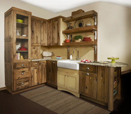 Country Kitchen in Custom Woodland