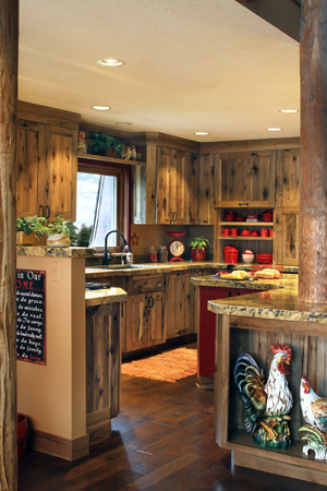 Rustic Kitchen in Designer Woodland